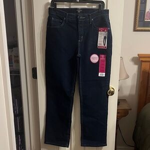 Lee Women's Straight Leg Jeans in Deep Indigo